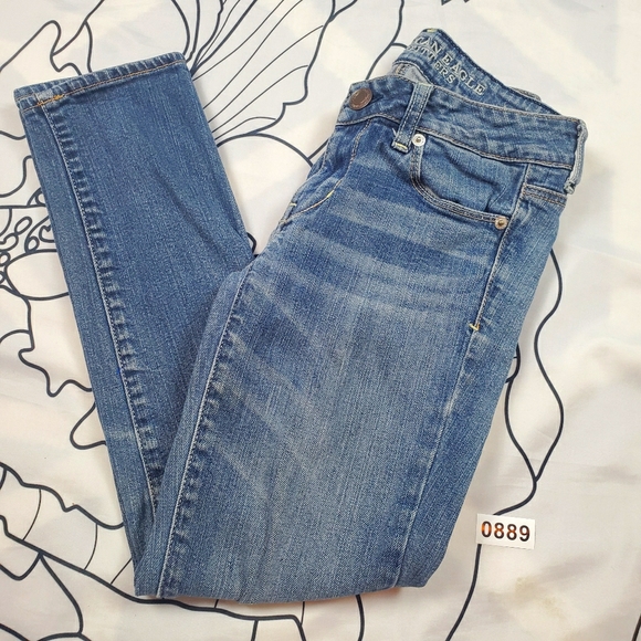 American Eagle Outfitters Denim - AMERICAN EAGLE Skinny Jeans Blue Denim Stretch 0